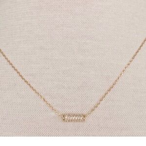 The Tine Pendant Necklace in Gold Cubic Zirconia from Wantable